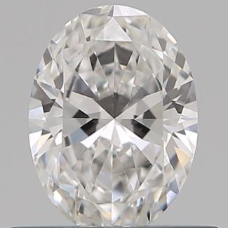 0.41 Carat Oval E VVS2 - EX GIA Natural Diamond