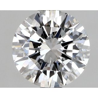 0.55 Carat Round D VVS2 VG EX GIA Natural Diamond