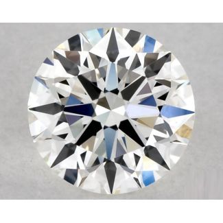 0.5 Carat Round H VVS2 EX GIA Natural Diamond