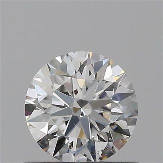 0.50 Carat Round E SI1 EX GIA Natural Diamond