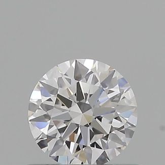 0.5 Carat Round D VVS2 EX GIA Natural Diamond