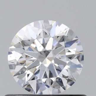 0.5 Carat Round D SI2 EX GIA Natural Diamond