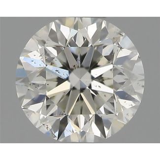 0.50 Carat Round G SI2 VG EX IGI Natural Diamond