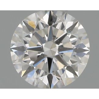 0.43 Carat Round G SI1 EX GIA Natural Diamond