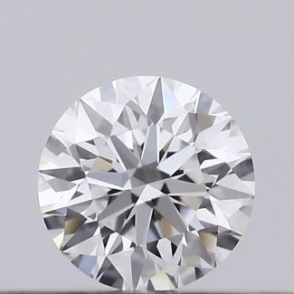 0.21 Carat Round D VVS2 EX GIA Natural Diamond