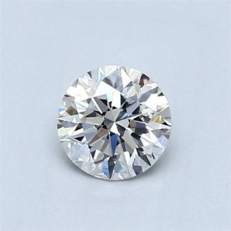 0.57 Carat Round H VVS2 EX GIA Natural Diamond