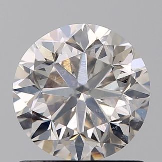 1.00 Carat Round H SI2 G EX VG GIA Natural Diamond