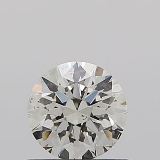 0.50 Carat Round K SI1 EX GIA Natural Diamond