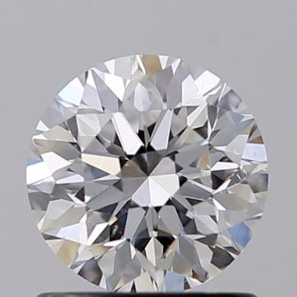 0.90 Carat Round D SI1 VG EX GIA Natural Diamond