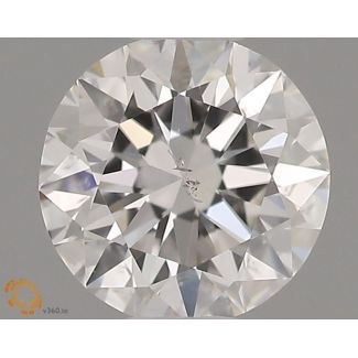 0.4 Carat Round F SI1 EX GIA Natural Diamond