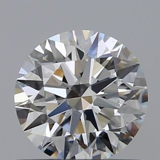 0.61 Carat Round H VS1 EX GIA Natural Diamond