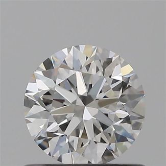 0.62 Carat Round F VVS2 EX GIA Natural Diamond