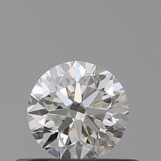 0.40 Carat Round J SI1 VG EX GIA Natural Diamond