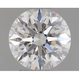 0.4 Carat Round E VVS2 EX GIA Natural Diamond