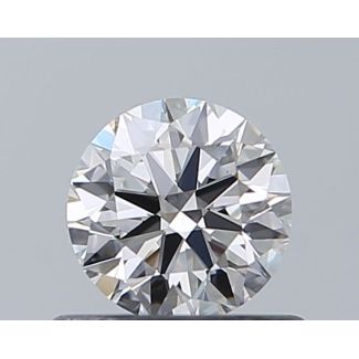 0.5 Carat Round D VVS2 EX VG GIA Natural Diamond