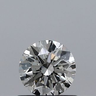 0.50 Carat Round H VS2 EX GIA Natural Diamond