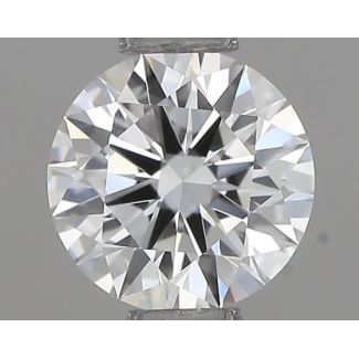 0.42 Carat Round H VVS2 EX GIA Natural Diamond