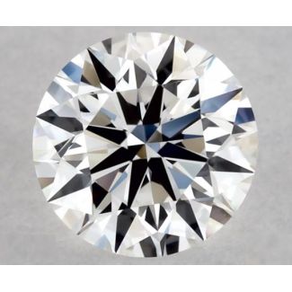 0.43 Carat Round F VVS1 EX GIA Natural Diamond