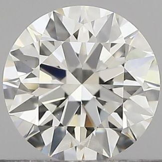 0.40 Carat Round H VVS1 EX IGI Natural Diamond