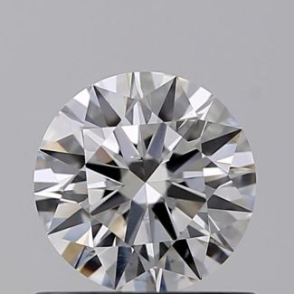 0.61 Carat Round E SI1 EX GIA Natural Diamond