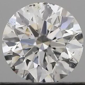 0.50 Carat Round E SI2 EX GIA Natural Diamond