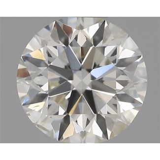 0.50 Carat Round G SI2 EX IGI Natural Diamond