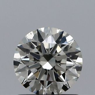 0.80 Carat Round K SI1 EX GIA Natural Diamond