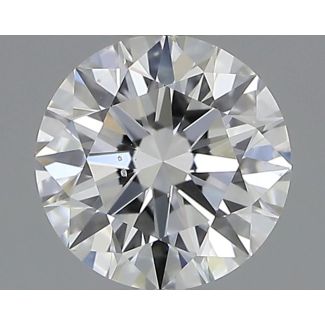 0.5 Carat Round D SI1 EX GIA Natural Diamond