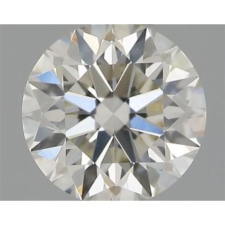 0.41 Carat Round H VS2 EX IGI Natural Diamond