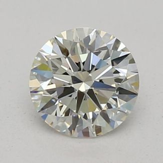 0.32 Carat Round I VVS1 EX GIA Natural Diamond