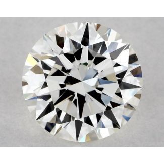 0.56 Carat Round H VVS2 EX GIA Natural Diamond