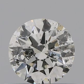 0.40 Carat Round H I1 EX GIA Natural Diamond