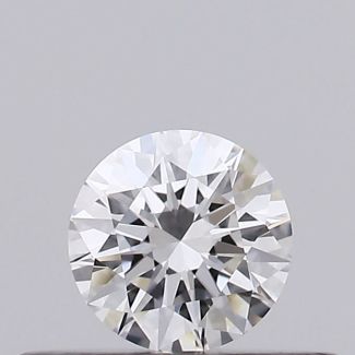 0.23 Carat Round D VVS1 EX GIA Natural Diamond