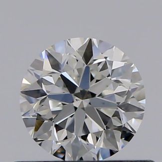 0.46 Carat Round F VS2 VG EX GIA Natural Diamond