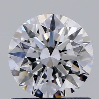 0.73 Carat Round D VS2 EX GIA Natural Diamond