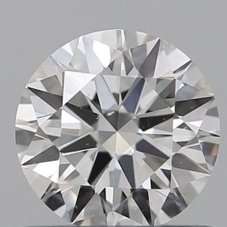 0.71 Carat Round E SI1 EX GIA Natural Diamond