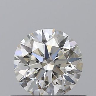 0.41 Carat Round H VS1 EX GIA Natural Diamond