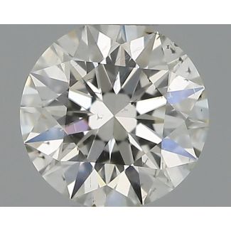 0.31 Carat Round H SI2 EX GIA Natural Diamond