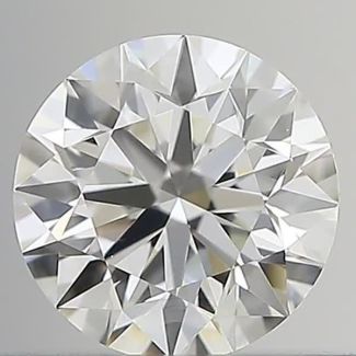 0.42 Carat Round H VVS1 EX GIA Natural Diamond