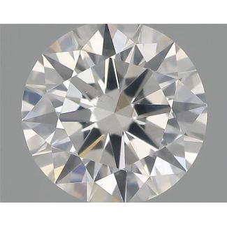 0.52 Carat Round H SI1 EX GIA Natural Diamond