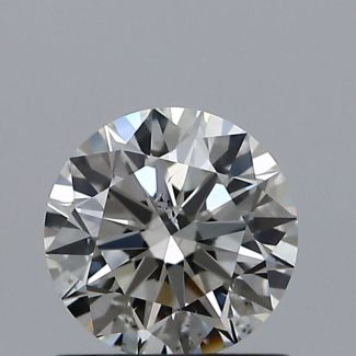 0.70 Carat Round I SI2 EX GIA Natural Diamond