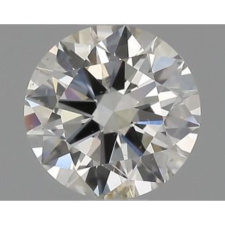 0.61 Carat Round H SI2 EX GIA Natural Diamond