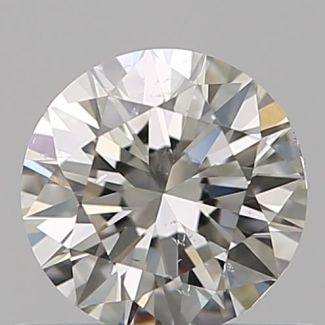 0.50 Carat Round I SI1 EX VG GIA Natural Diamond