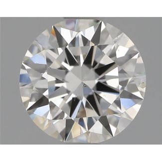 0.82 Carat Round H SI1 EX GIA Natural Diamond