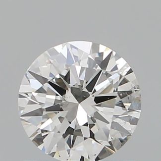 0.70 Carat Round H SI1 EX VG GIA Natural Diamond