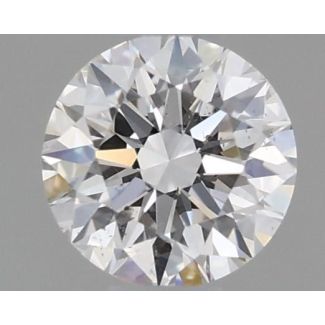 0.4 Carat Round D SI1 EX GIA Natural Diamond