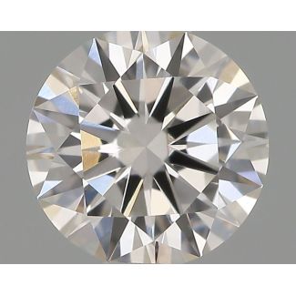 0.5 Carat Round H VVS1 EX GIA Natural Diamond