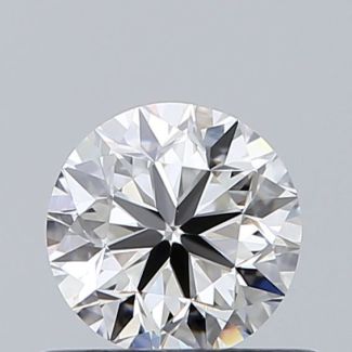 0.50 Carat Round H VVS2 VG GIA Natural Diamond