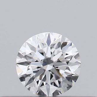 0.18 Carat Round D VVS2 EX VG GIA Natural Diamond