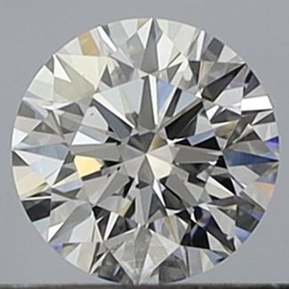 0.34 Carat Round D VVS1 EX GIA Natural Diamond